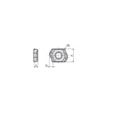 LOGT 06-RS Deep drilling inserts with 2 chip splitting cutting edges, positive rake chipbreaker and a wiper for high hole surface quality - Big-tools Industrial Supply Tools for Metal Cutting